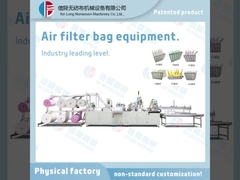 Équipement de fabrication de sacs à filtre à air à effet moyen