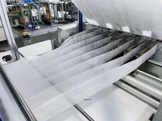 0.6Mpa PLC Program Control Ultrasonic Intermediate Effect Air Filtration Bag Making Machine