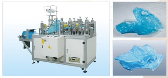 Plastic Ultrasonic Shoe Cover Machine With Left Right Adjustable Edge-To-Edge Adjustment During Material Roll Operation