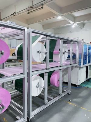 0.6Mpa 6KW Non Woven Bag Automatic Machine Cutting For Rectangular Or Trapezoidal Bags