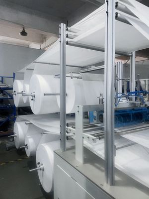 Ultrasonic Pocket Filter Making Machine With Trapezoidal Bag Appearance And Neat And Time-Saving