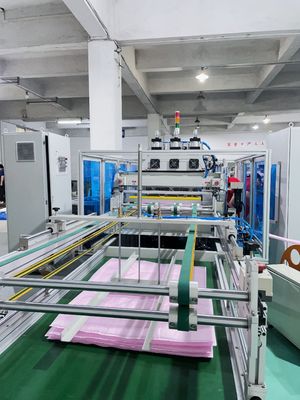 Fully Automatic Non Woven Bag Making Machine Displays Abnormal Out-Of-Feed Operation And Automatically Stops The Drive