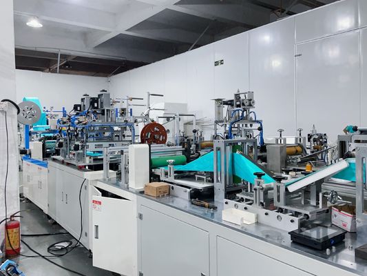 Surgical Non Woven Mask Making Machine Complete Mask-Making In One Go By Adding Elastic Fabrics