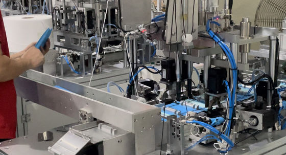 220V Face Mask Manufacturing Machine Production Photoelectric Detection Of One Tow Three Mask Production Line