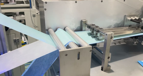 10KW Maskface Sheet Making Machine Inverter Control Accurate Productivity Production Speed Of One To Three Mask Machines