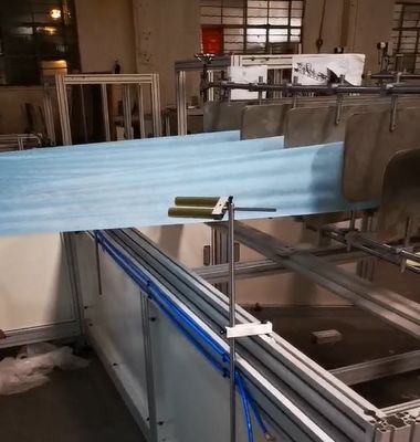 9.5KW Non Woven Bed Sheet Machine Automatic Loading Magnetic Powder Tension Automatic Control System