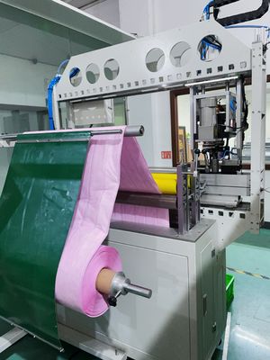 10-12RS/Min Servo Motor Feeding Ultrasonic Medium Efficiency Bag Welding Bottom Slicing Machine