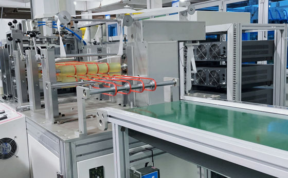 Full-Automatic Strap Type One-Drag One-Mask Machine 120 Pcs/Min.