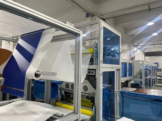 220V/380V 3P PLC Program Control Ultrasonic Primary Trapezoidal Filter Bag Making Machine.