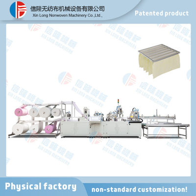 Automatic Factory Manufacturing Non-woven Fabric Welding Replaceable Air Filter Bag Making Machine