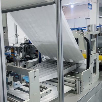 Ultrasonic Pocket Filter Making Machine With Trapezoidal Bag Appearance And Neat And Time-Saving