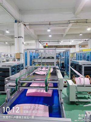 PLC Automatic Trapezoidal Filter Bag Machine, Producing Medium-effect Bag Filter