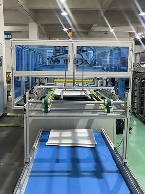 PLC Advanced Program Control First Effect Trapezoidal Filter Bag Manufacturing Machine.