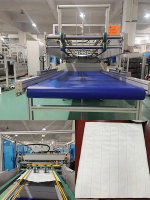 12KW Ultrasonic Pocket Filter Making Machine With Trapezoidal Bag Appearance And Neat And Time-Saving Machine