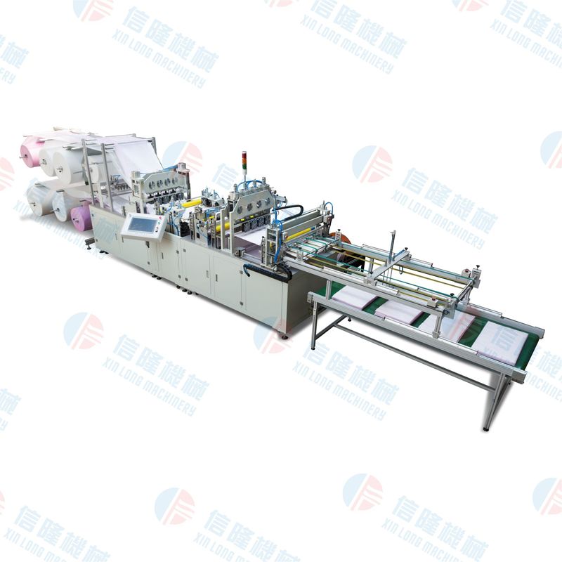 Servo Motor Rotation Full-Automatic Ultrasonic External Trapezoidal Air Filtration Bag-Making Equipment