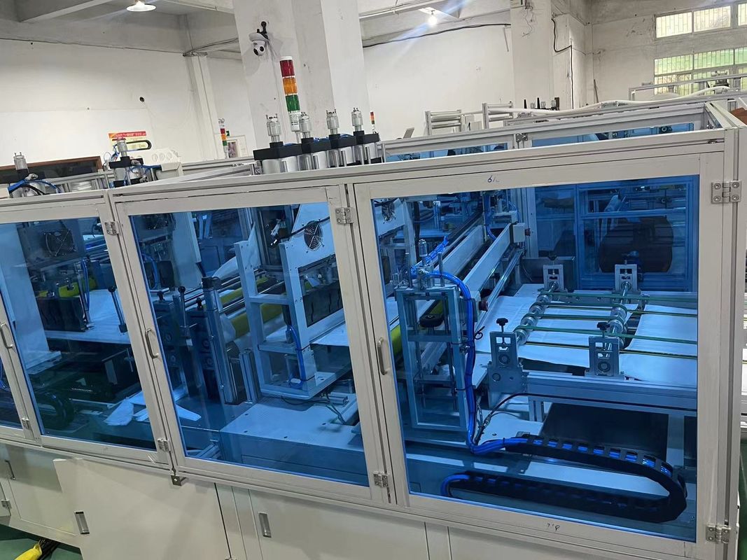 220V/380V 3P PLC Program Control Ultrasonic Primary Trapezoidal Filter Bag Making Machine.