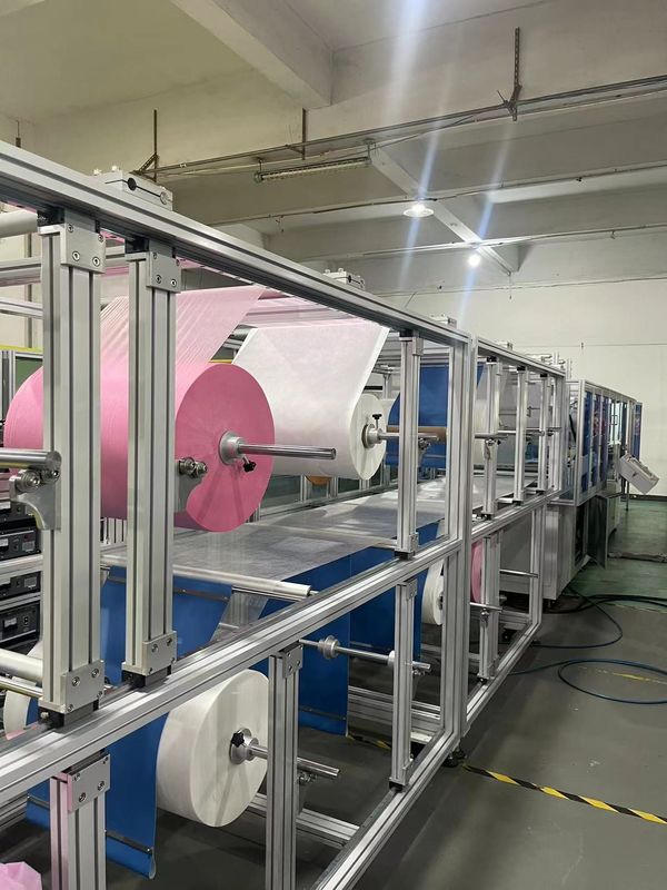 PLC Automatic Trapezoidal Filter Bag Machine, Producing Medium-effect Bag Filter