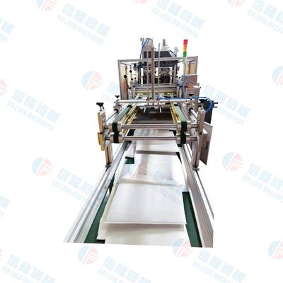 5kw الموجات فوق الصوتية طي الكيس المكعب كيس الماكينة الطول يمكن تعيينها بحرية 5-7m / min