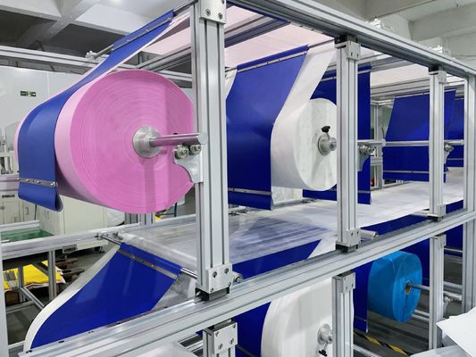 6KW 5-7M/min الآلات المتقدمة لإنتاج أكياس فلتر الهواء المتوسطة الكفاءة بالموجات فوق الصوتية